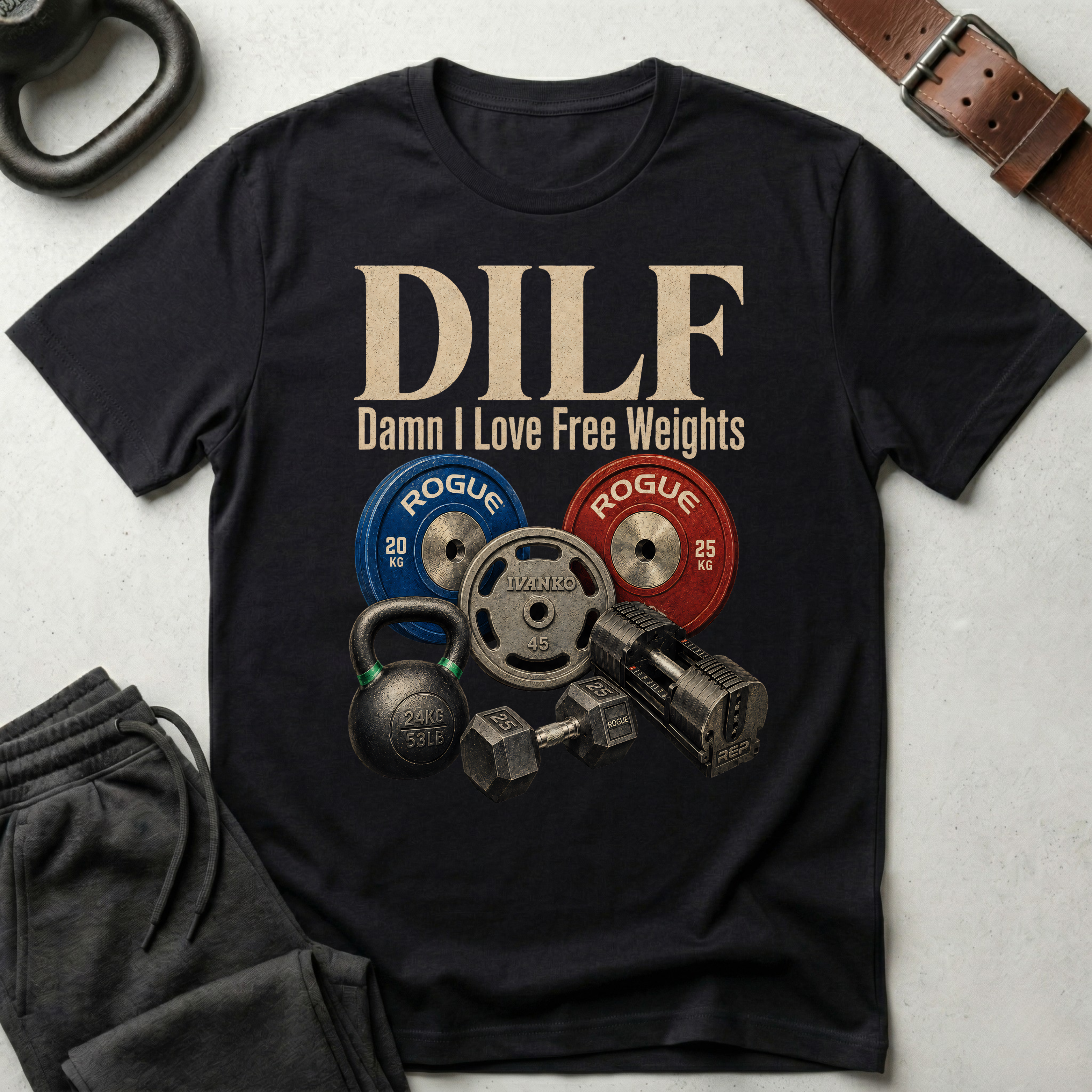 Damn I Love Free Weights T-Shirt