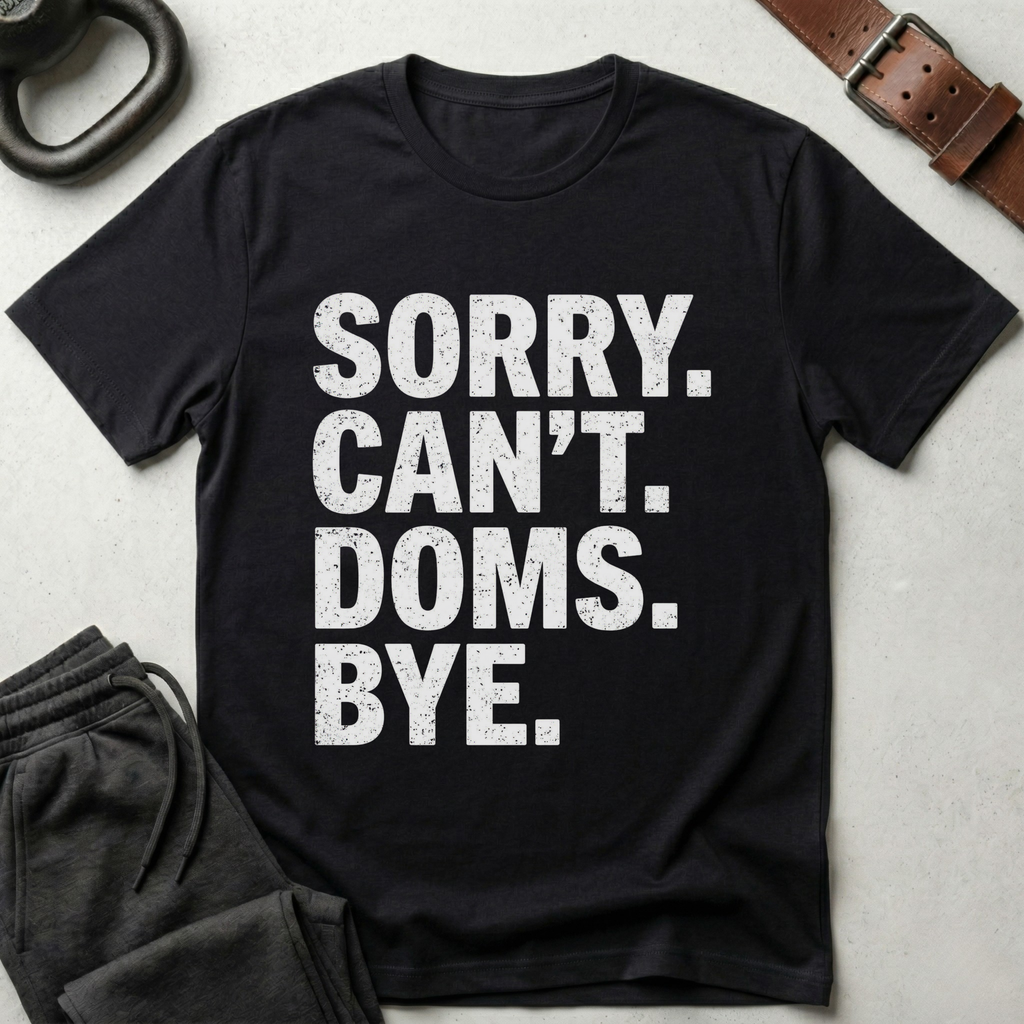 Sorry Can't Doms Bye T-Shirt