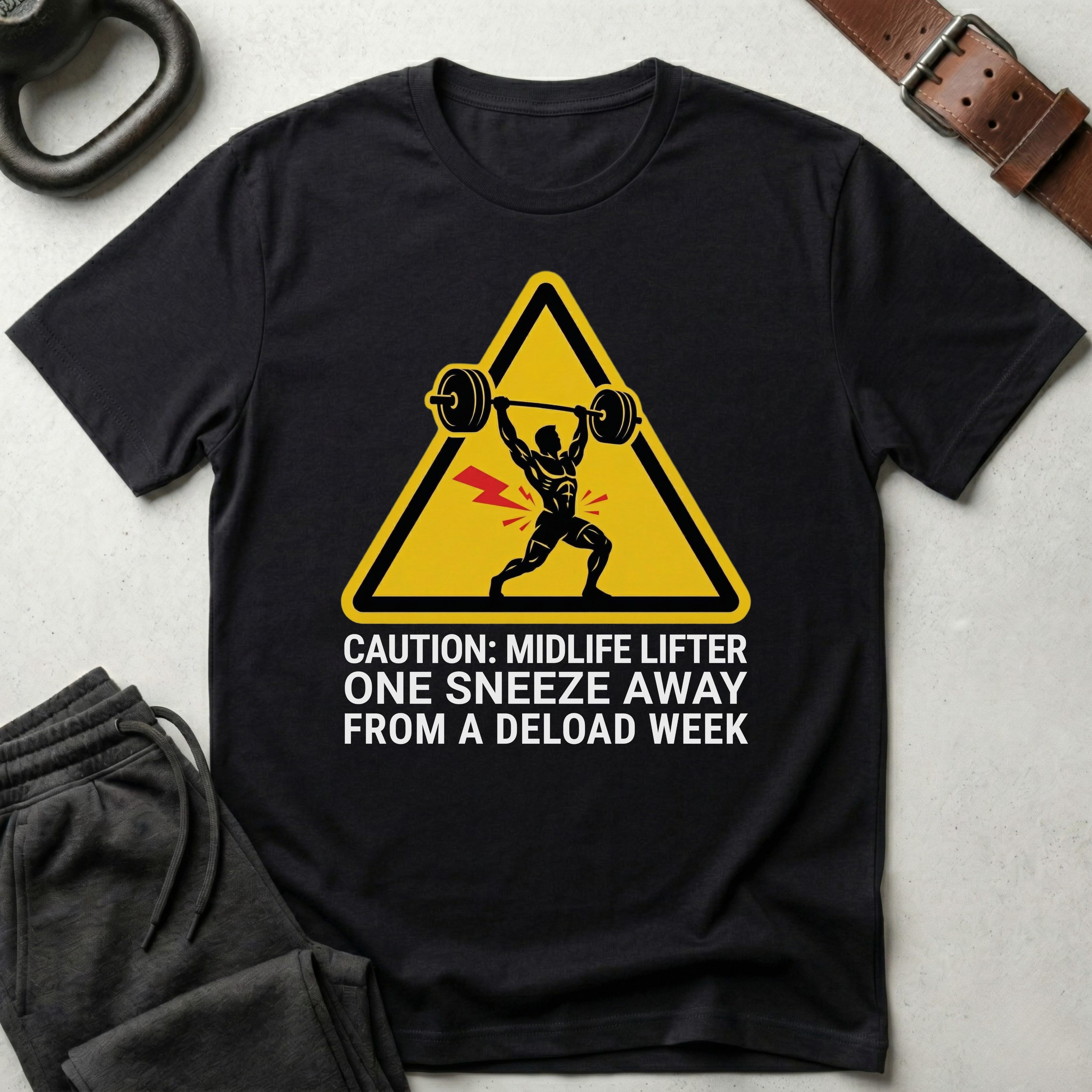 Caution Midlife Lifter T-Shirt