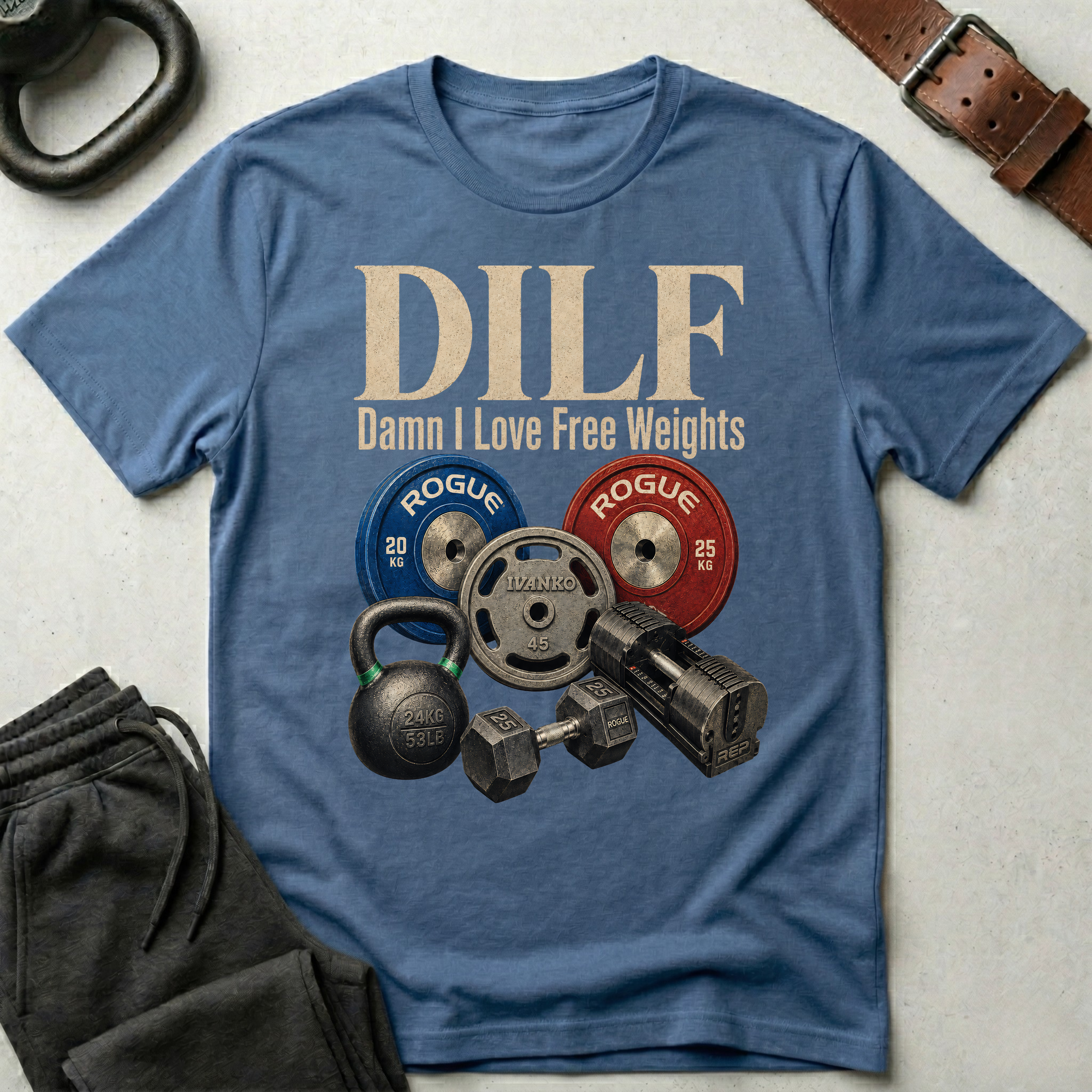 Damn I Love Free Weights T-Shirt