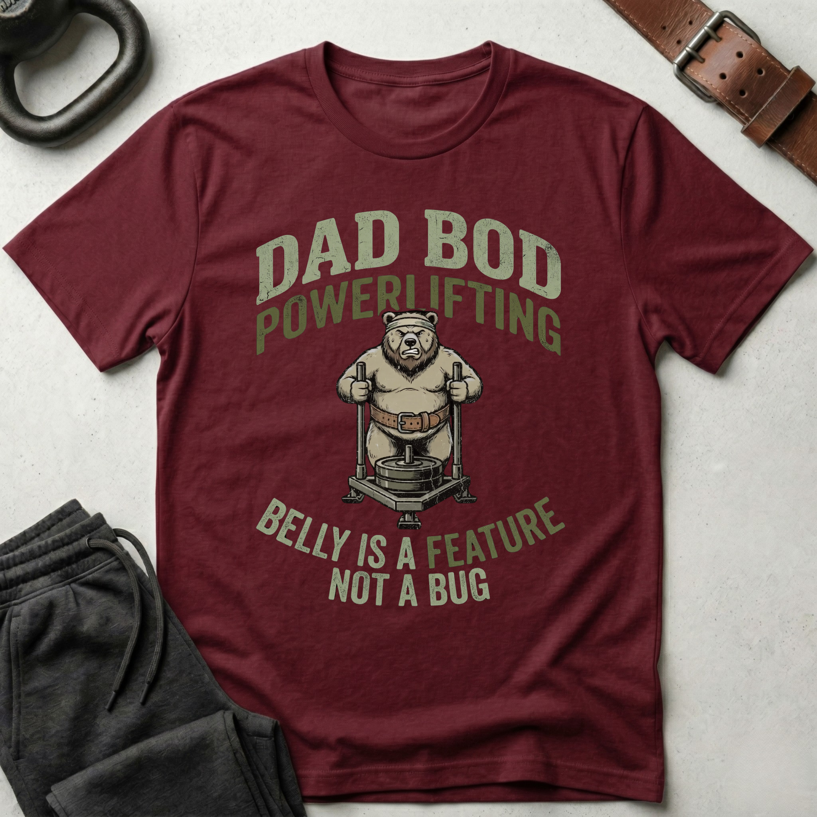 Dad Bod Powerlifting T-Shirt