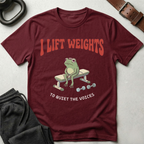 I Lift Weights To Quiet Voices T-Shirt