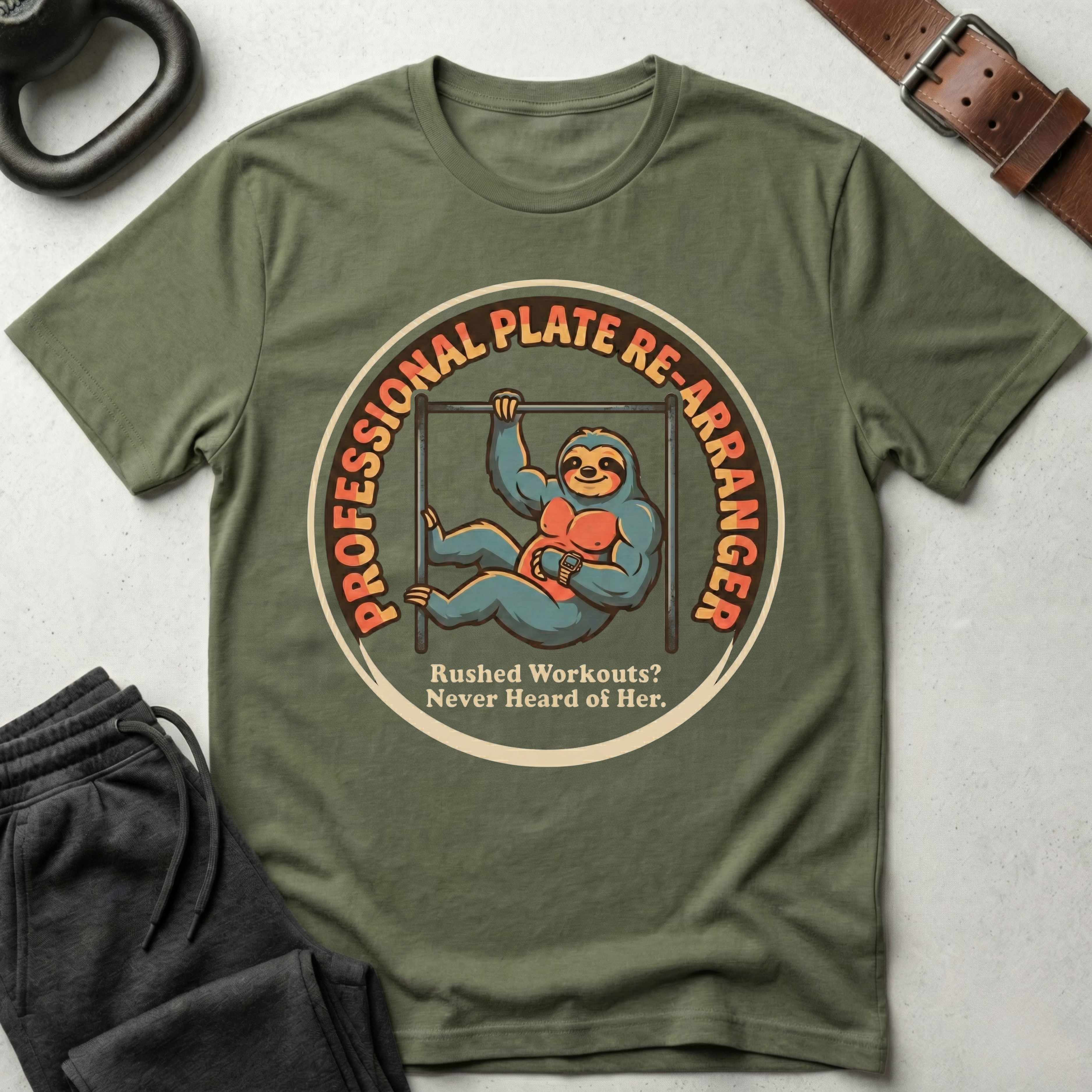 Plate Re-Arranger Sloth T-Shirt